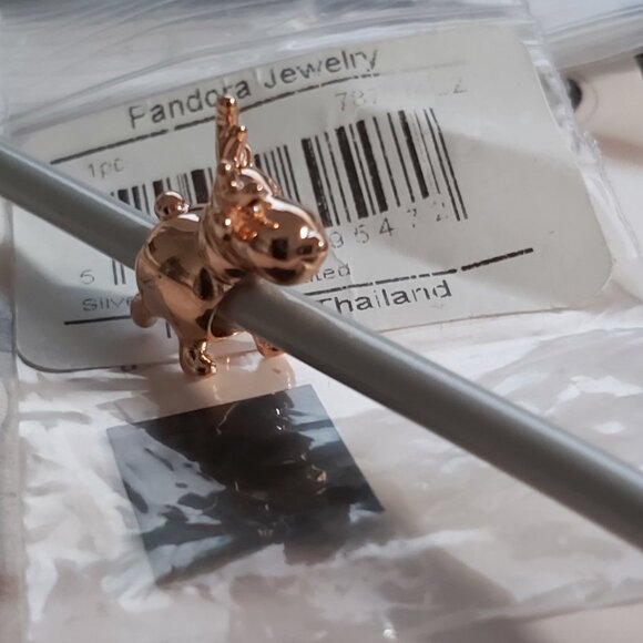Authentic Pandora Rose  *Retired* Happy Reindeer with Clear Zirconia 787514CZ - Picture 10 of 13